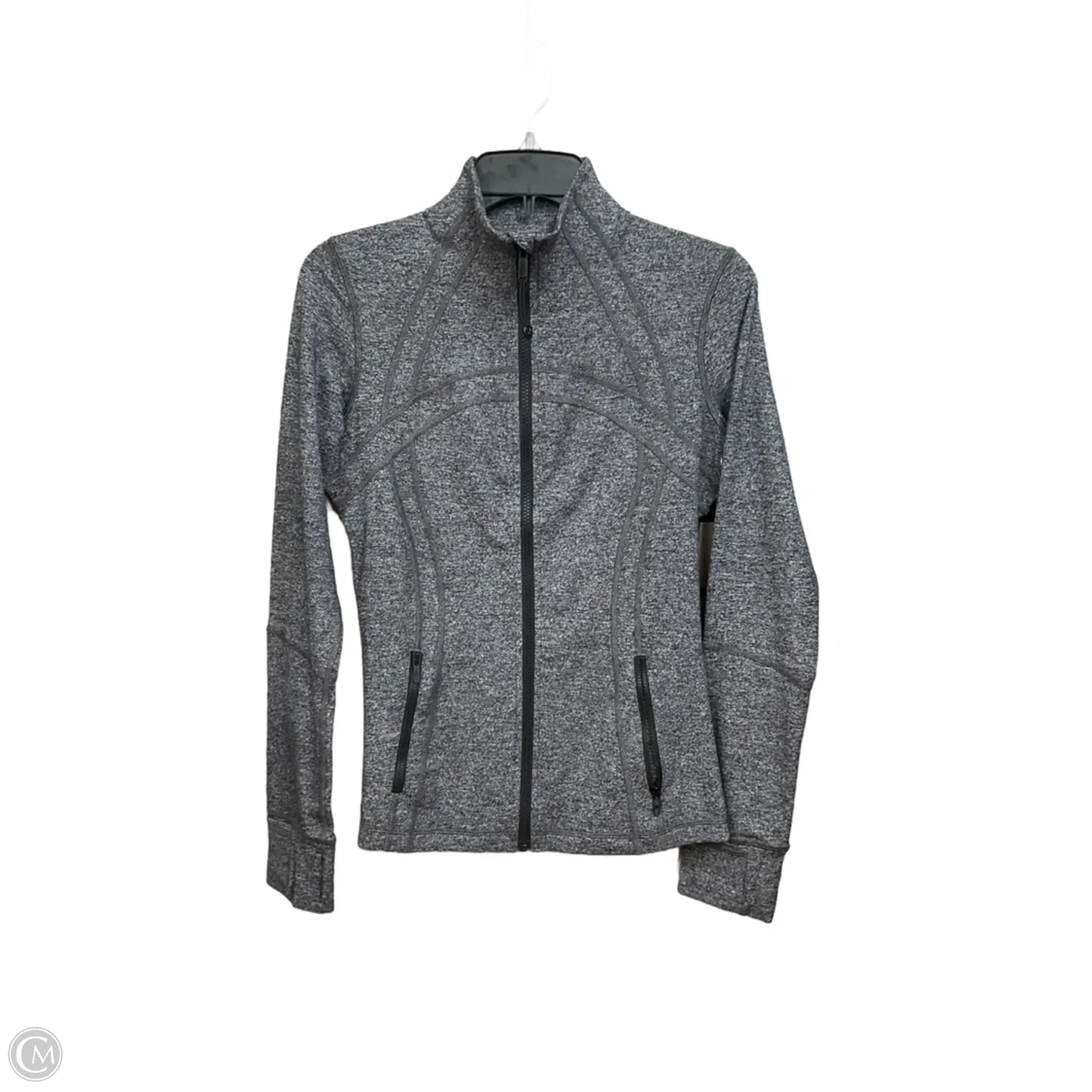 Athletic Jacket By Lululemon In Grey, Size: M