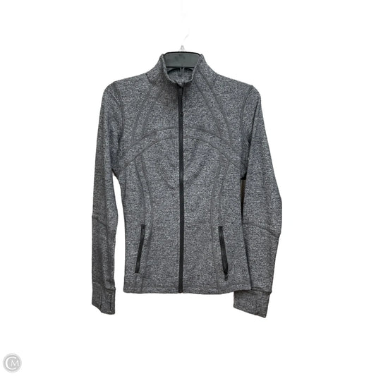 Athletic Jacket By Lululemon In Grey, Size: M