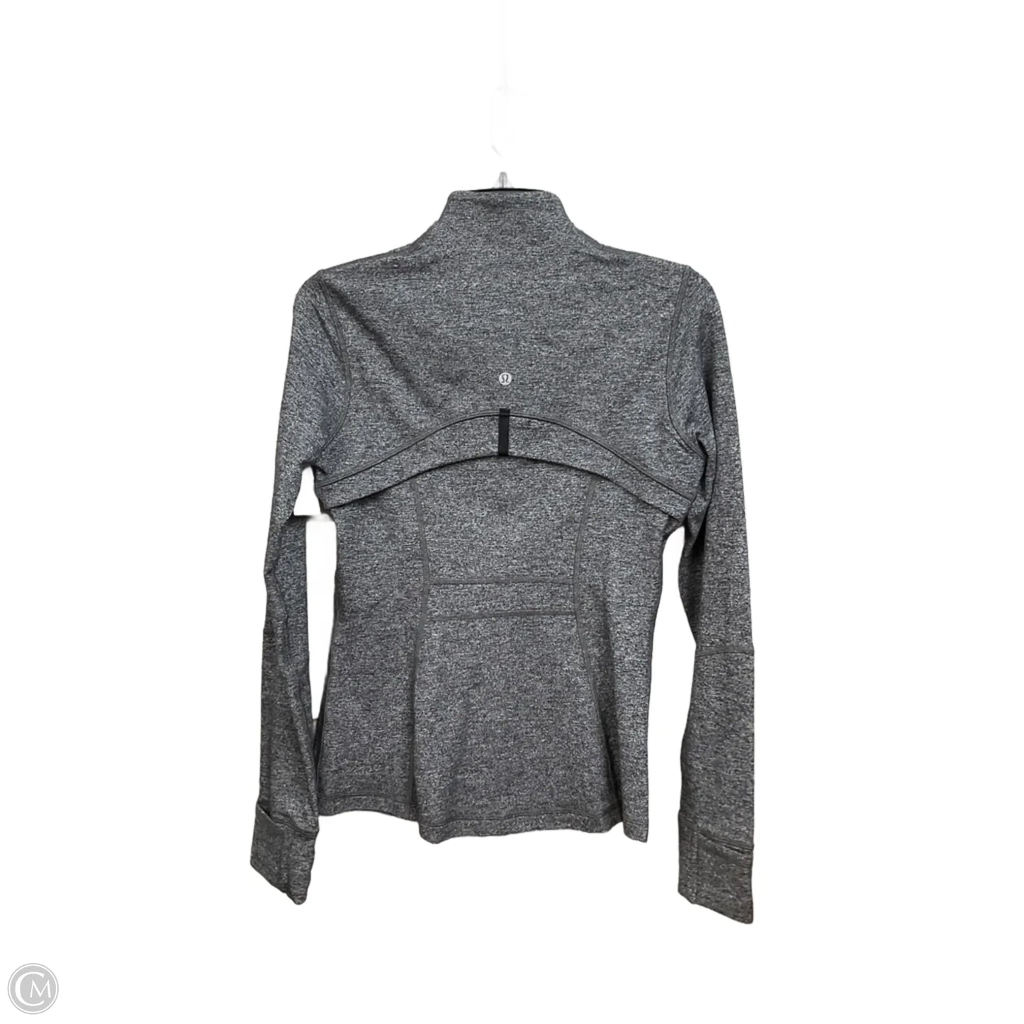 Athletic Jacket By Lululemon In Grey, Size: M