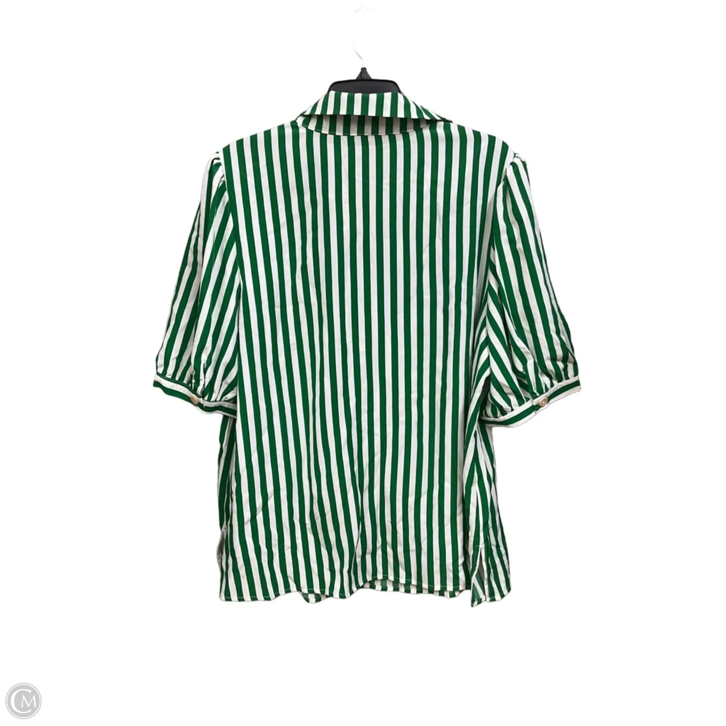 Top Short Sleeve By Bloomchic In Striped Pattern, Size: 1x