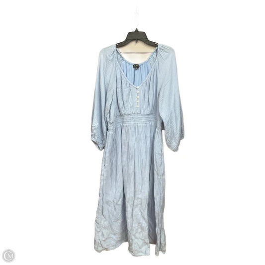Dress Casual Maxi By J. Crew In Blue, Size: Xl