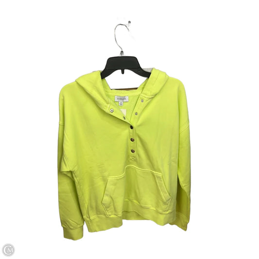 Sweatshirt Hoodie By Evereve In Yellow, Size: M