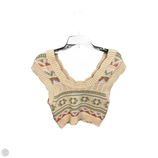 Vest Sweater By Anthropologie In Multi-colored, Size: Xs