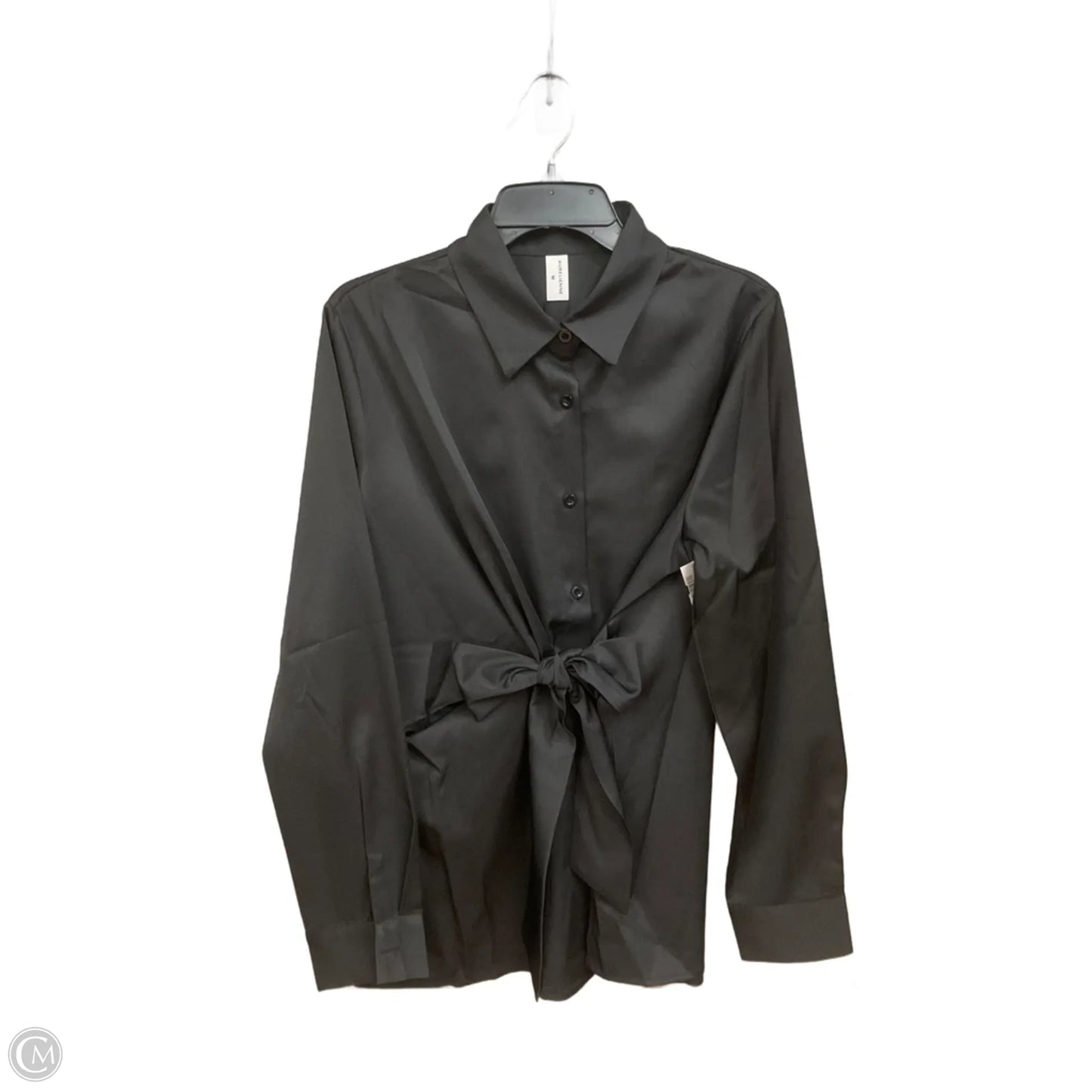 Blouse Long Sleeve By Cmb In Black, Size: M