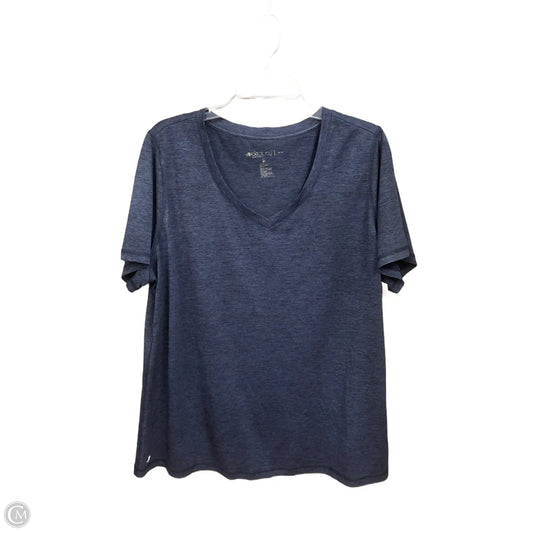 Athletic Top Short Sleeve By Ideology In Blue, Size: 2x