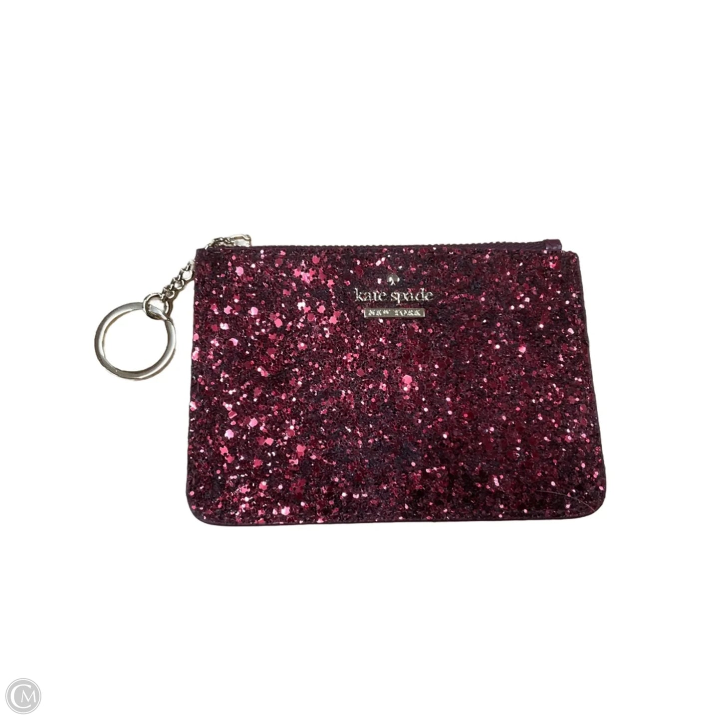 Red Sparkle Wallet Designer By Kate Spade, Size: Small