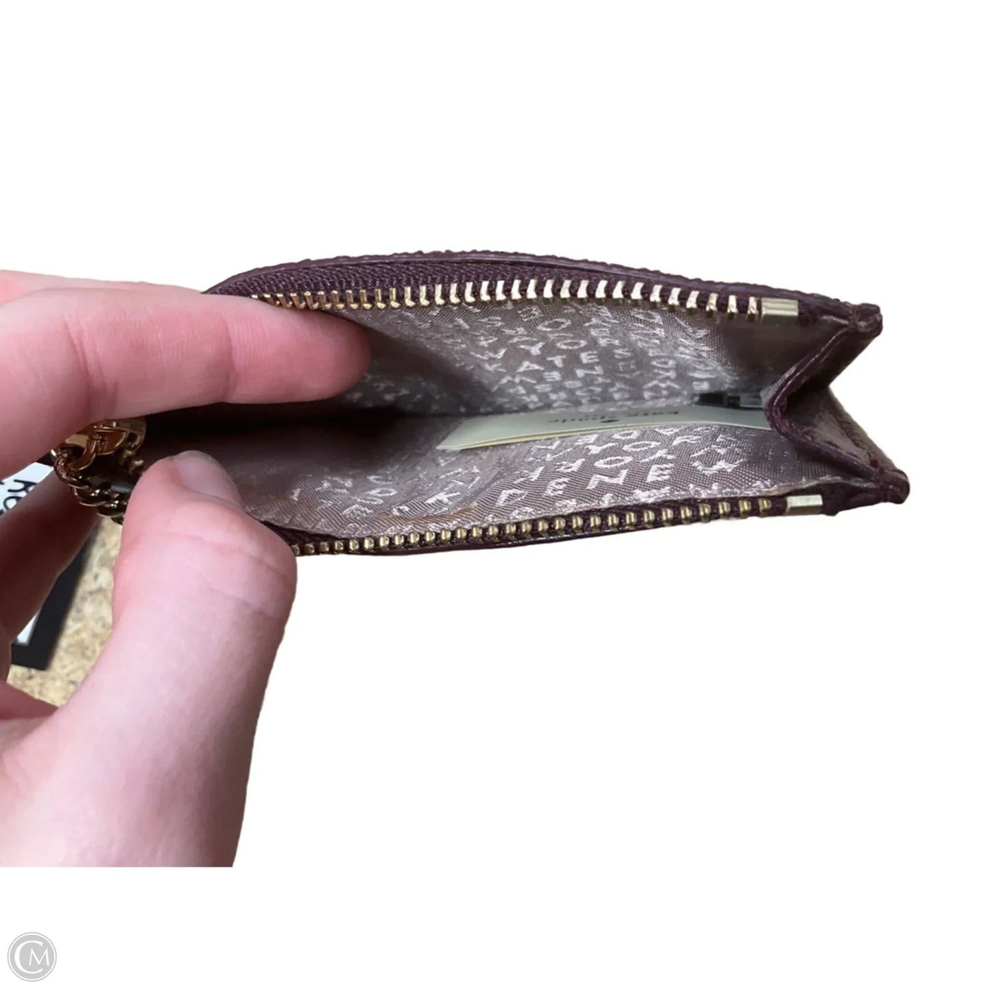 Red Sparkle Wallet Designer By Kate Spade, Size: Small