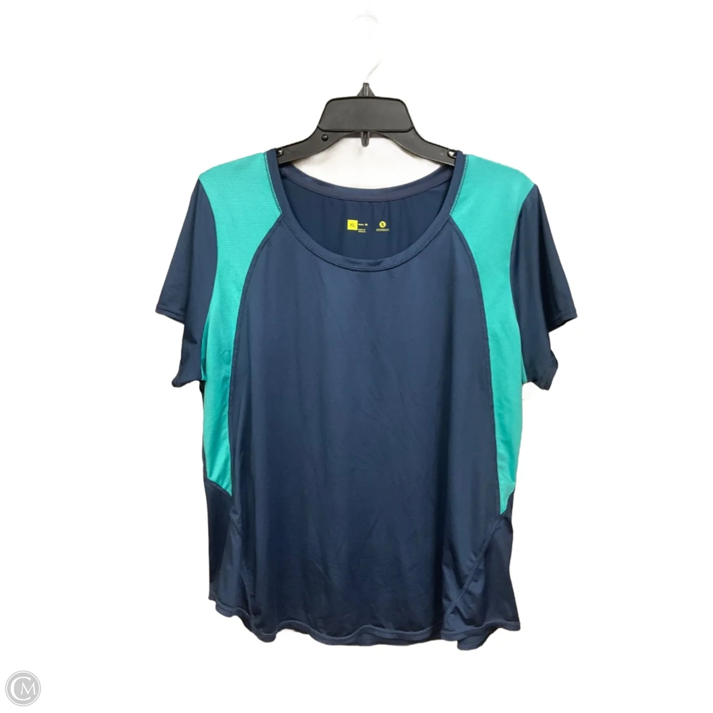Athletic Top Short Sleeve By Xersion In Blue, Size: Xl
