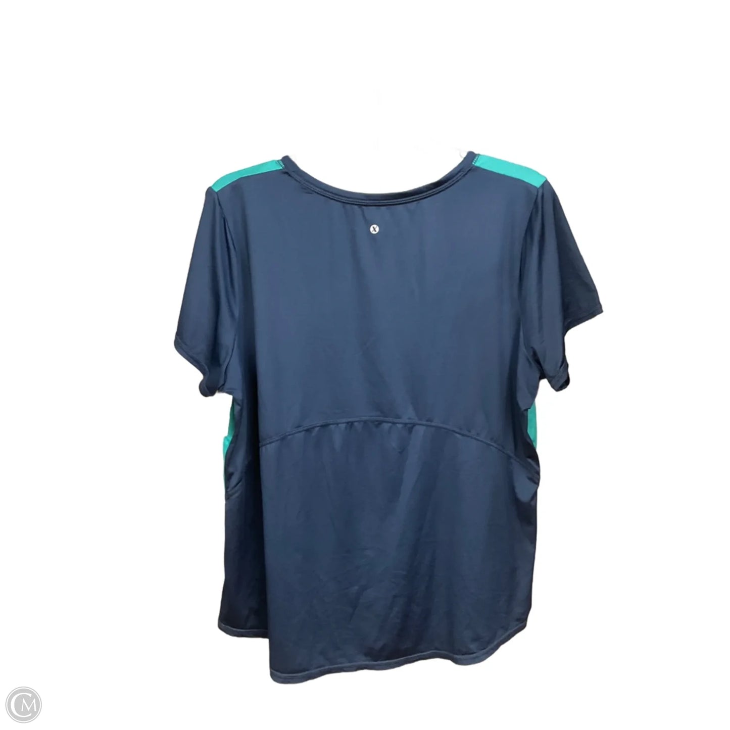 Athletic Top Short Sleeve By Xersion In Blue, Size: Xl