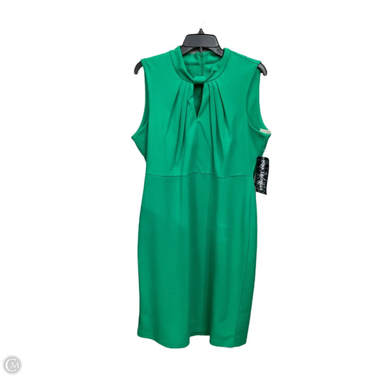 Dress Casual Short By Nina Leonard In Green, Size: Xl