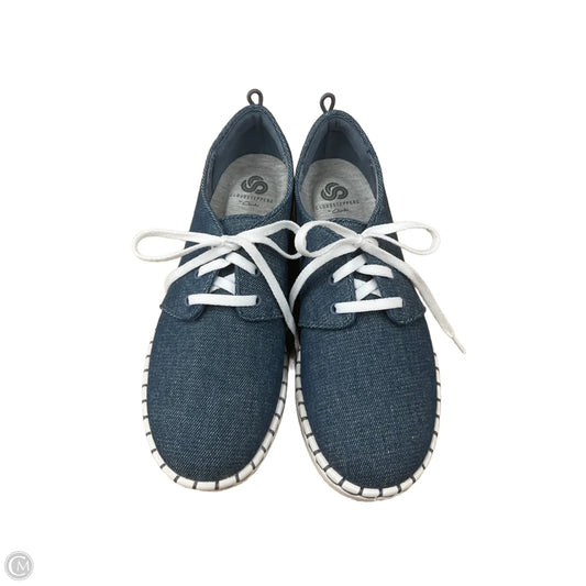 Shoes Flats By Clarks In Blue, Size: 8