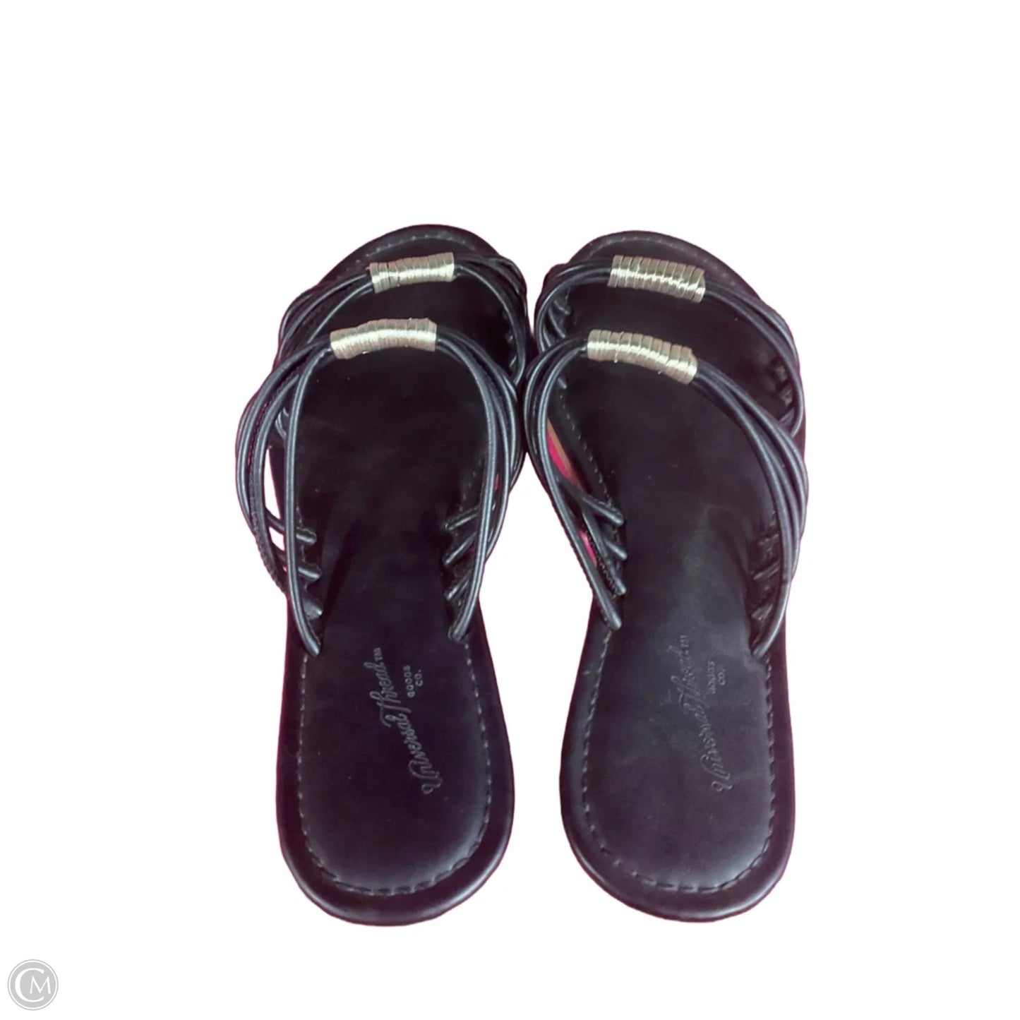 Sandals Flats By Universal Thread In Black, Size: 6.5