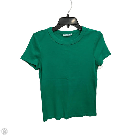 Top Short Sleeve Basic By Michael Stars In Green, Size: Osfm
