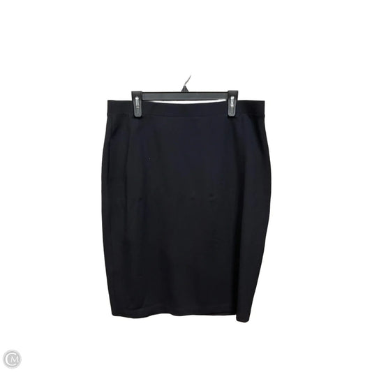 Skirt Midi By Liz Claiborne In Black, Size: 14