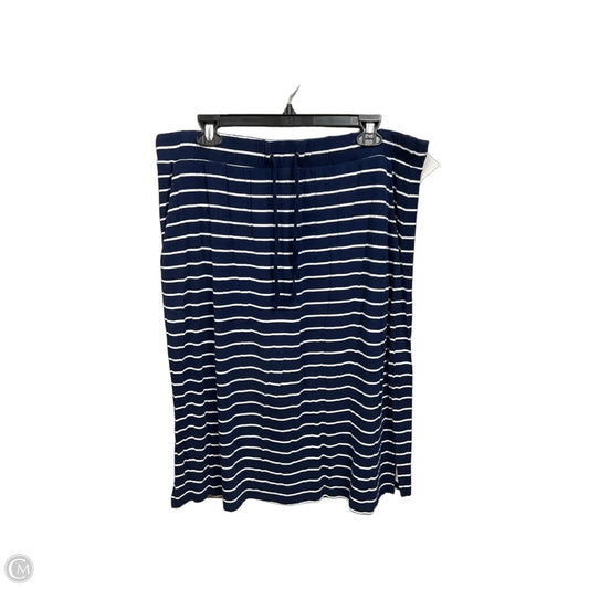 Skirt Midi By St Johns Bay In Striped Pattern, Size: 14