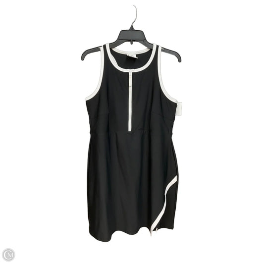 Athletic Dress By Sage In Black & White, Size: Xxl