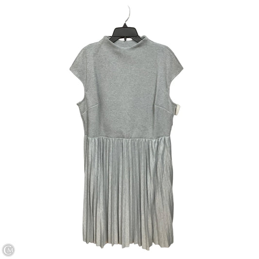 Dress Casual Midi By Ophelia Roe In Grey, Size: 1x