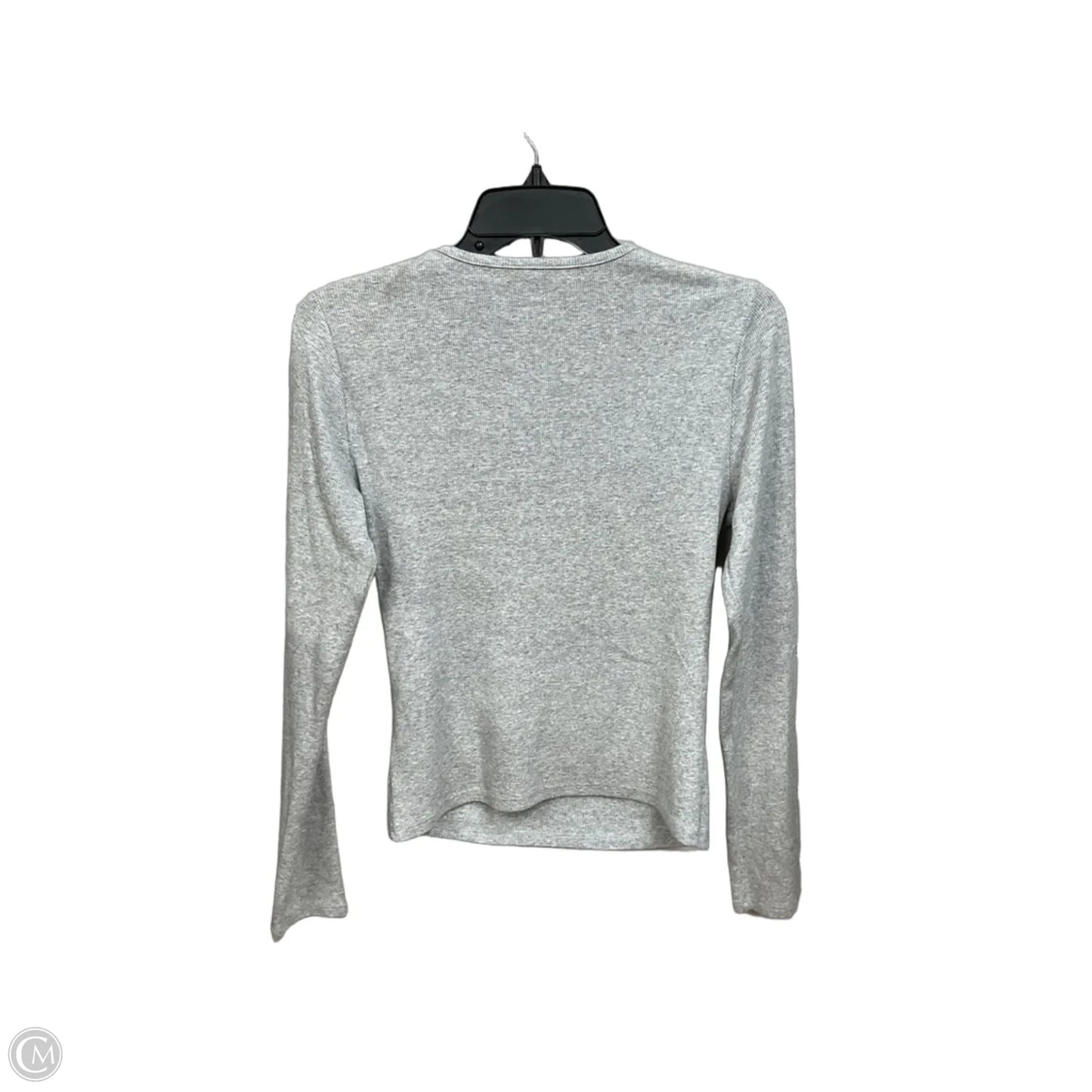 Top Long Sleeve Basic By Gap In Grey, Size: Mp
