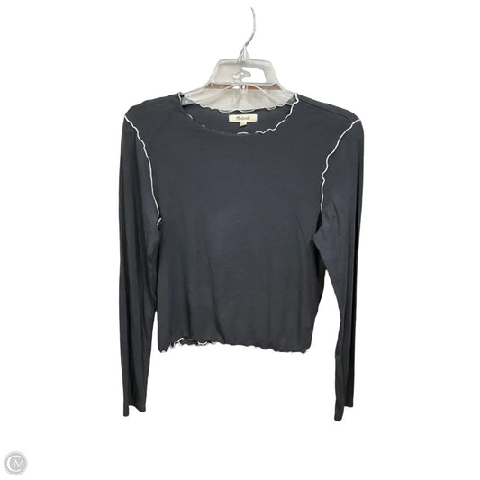 Top Long Sleeve Basic By Madewell In Grey, Size: S
