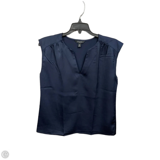 Blouse Sleeveless By Banana Republic In Navy, Size: Xs