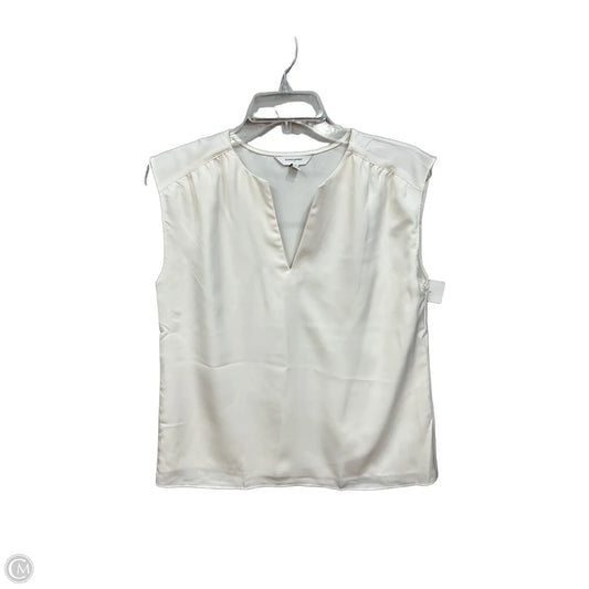 Blouse Sleeveless By Banana Republic In Cream, Size: Xs