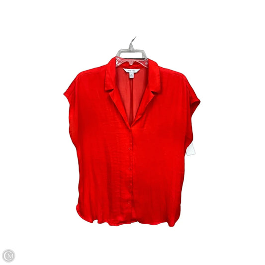 Blouse Sleeveless By Nine West Apparel In Red, Size: L