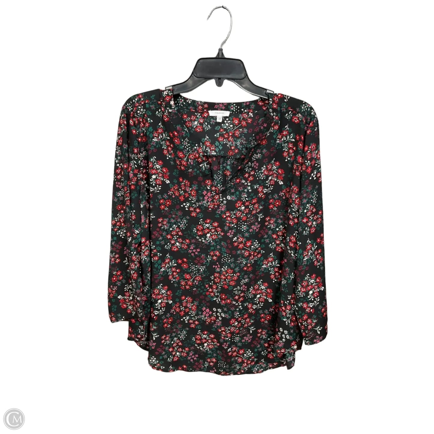 Blouse Long Sleeve By Maurices In Floral Print, Size: Xl