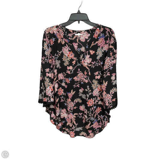 Blouse 3/4 Sleeve By Maurices In Floral Print, Size: Xl