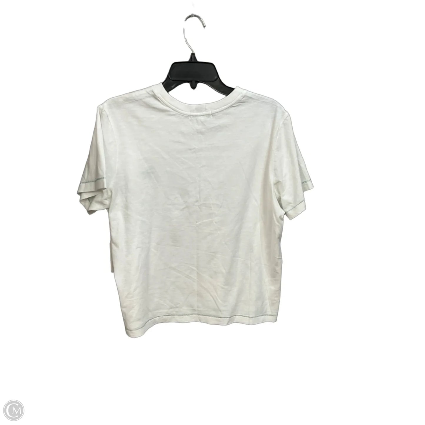 Top Short Sleeve By Cmc In White, Size: L