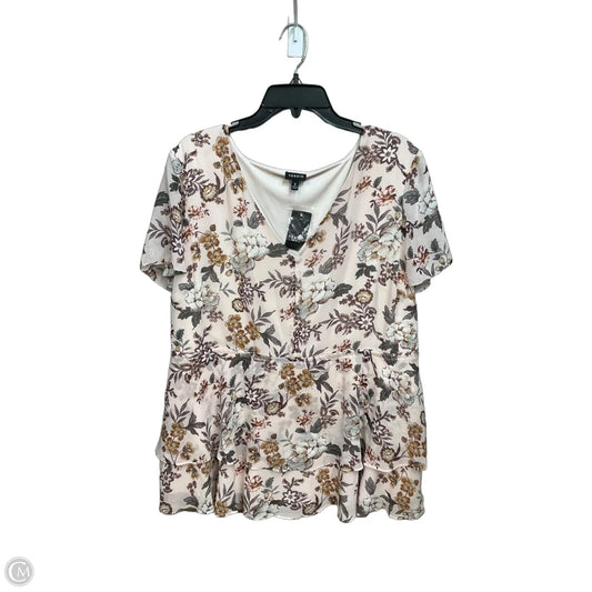 Top Short Sleeve By Torrid In Floral Print, Size: 3x