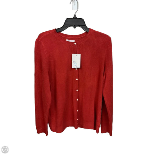 Cardigan By Croft And Barrow In Red, Size: L