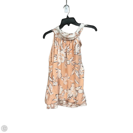Blouse Sleeveless By White House Black Market In Floral Print, Size: M