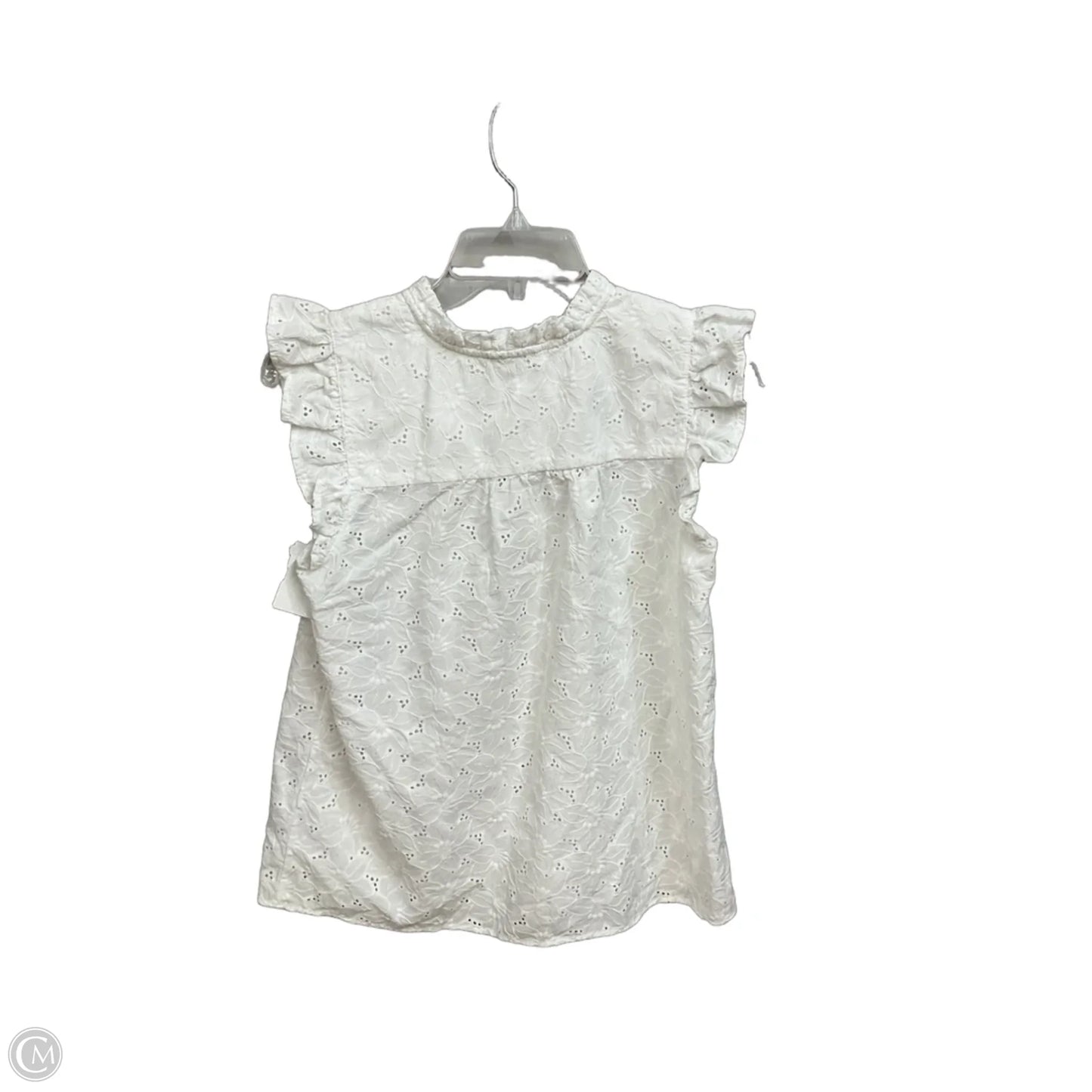 Top Sleeveless By Loft In White, Size: S