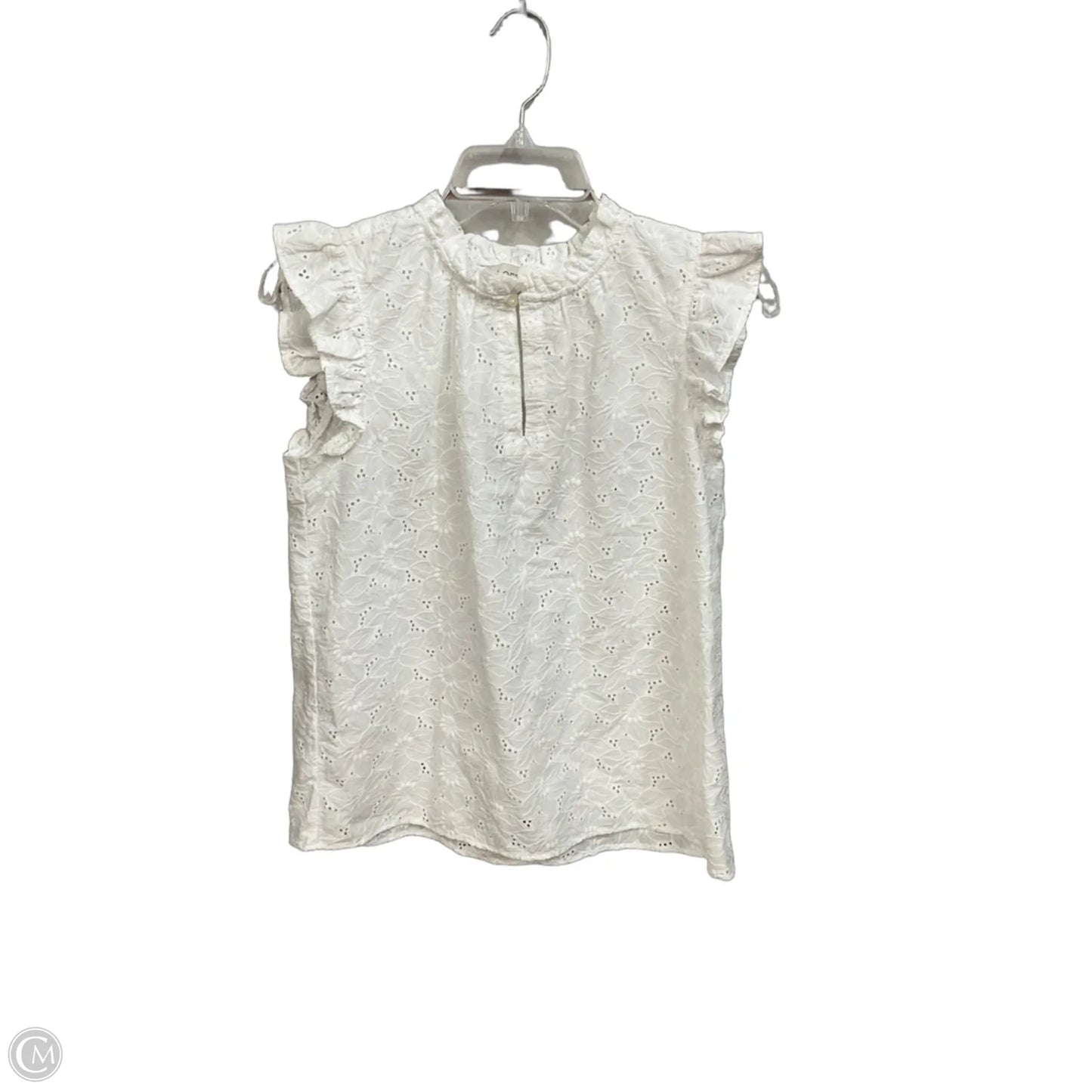 Top Sleeveless By Loft In White, Size: S