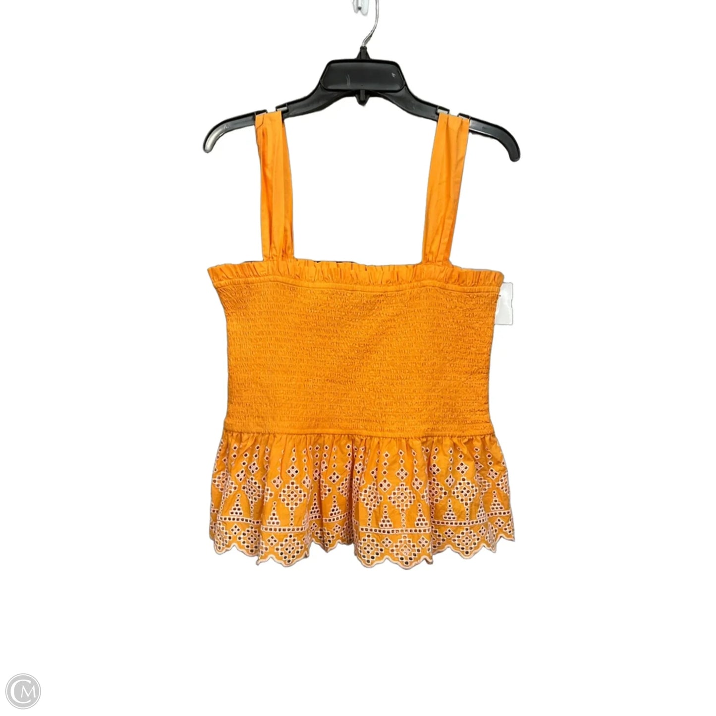 Top Sleeveless By Loft In Orange, Size: L