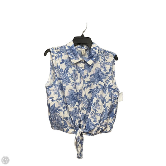 Top Sleeveless By Joie In Floral Print, Size: M