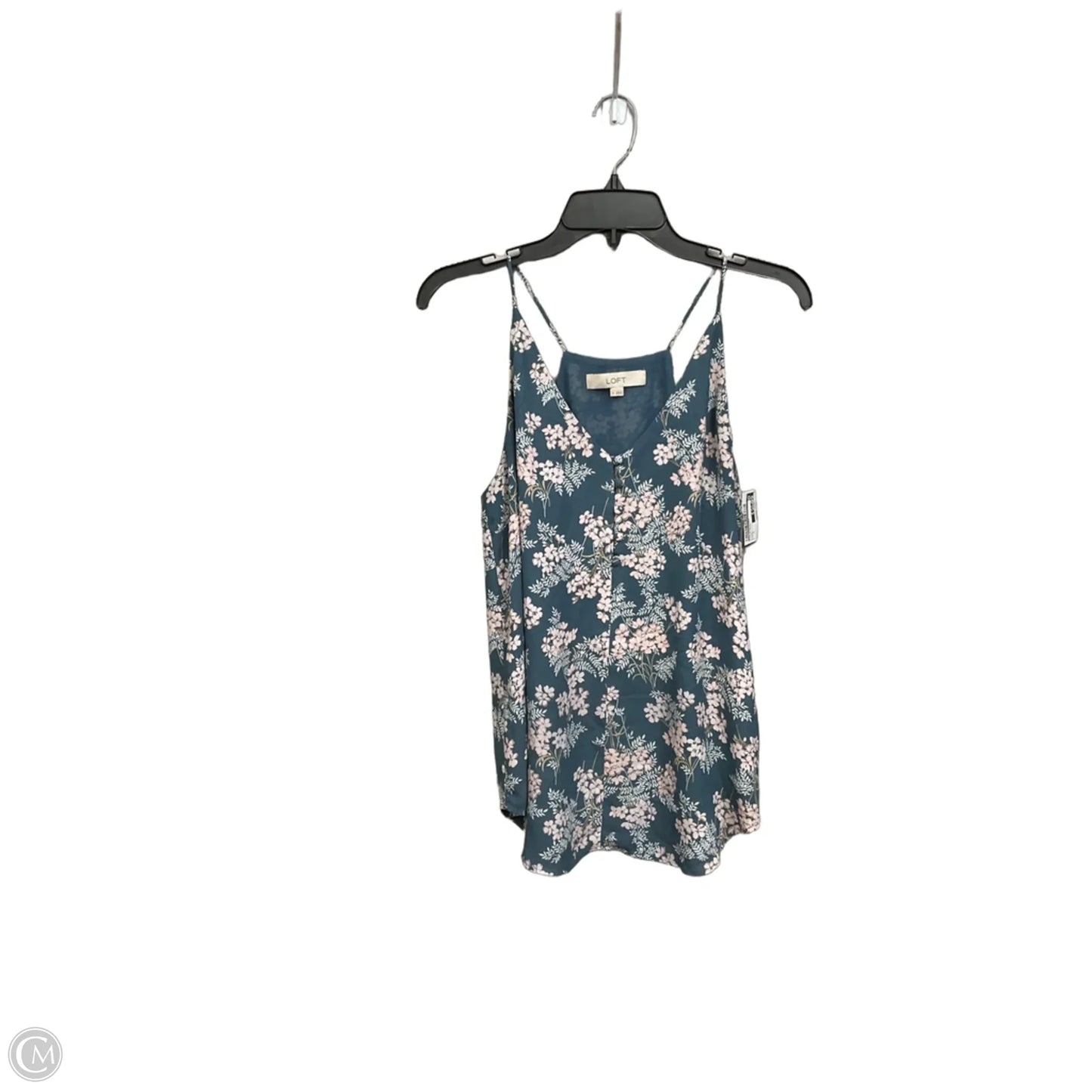 Top Sleeveless By Loft In Floral Print, Size: S