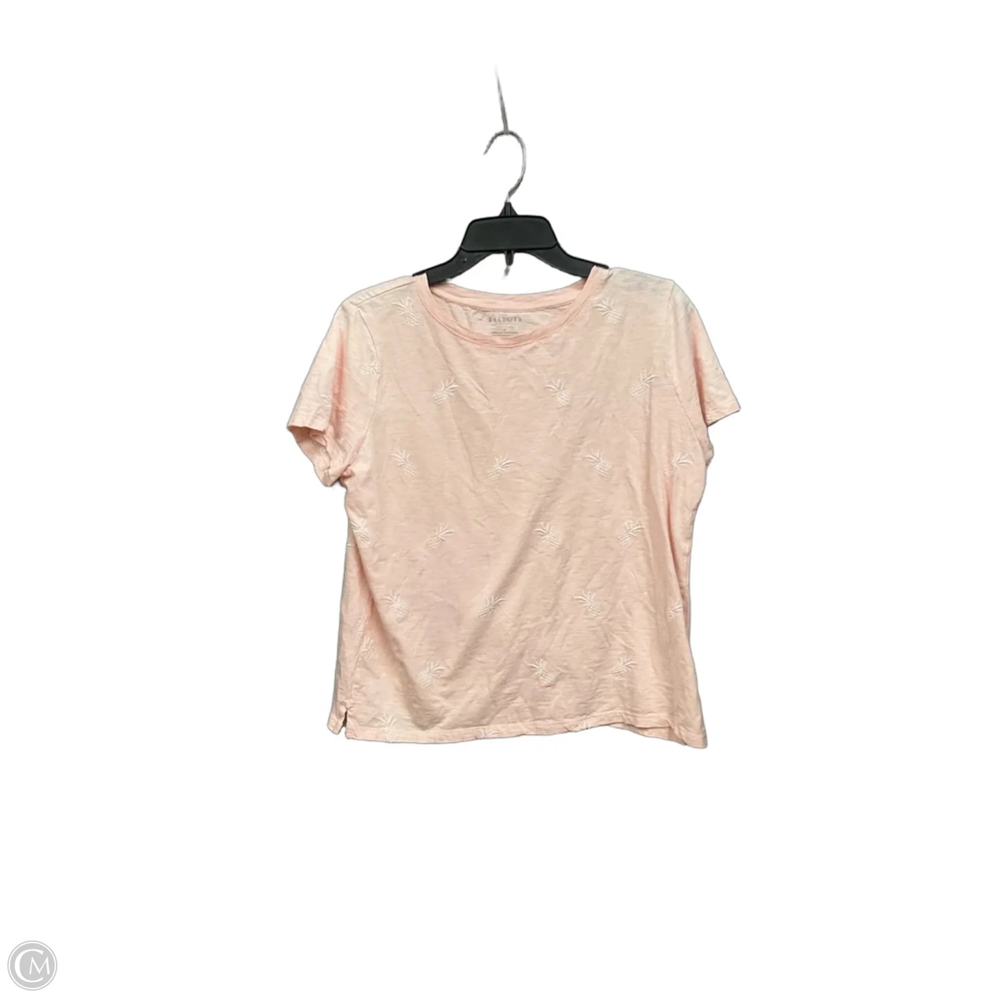 Top Short Sleeve By Talbots In Pink, Size: Lp