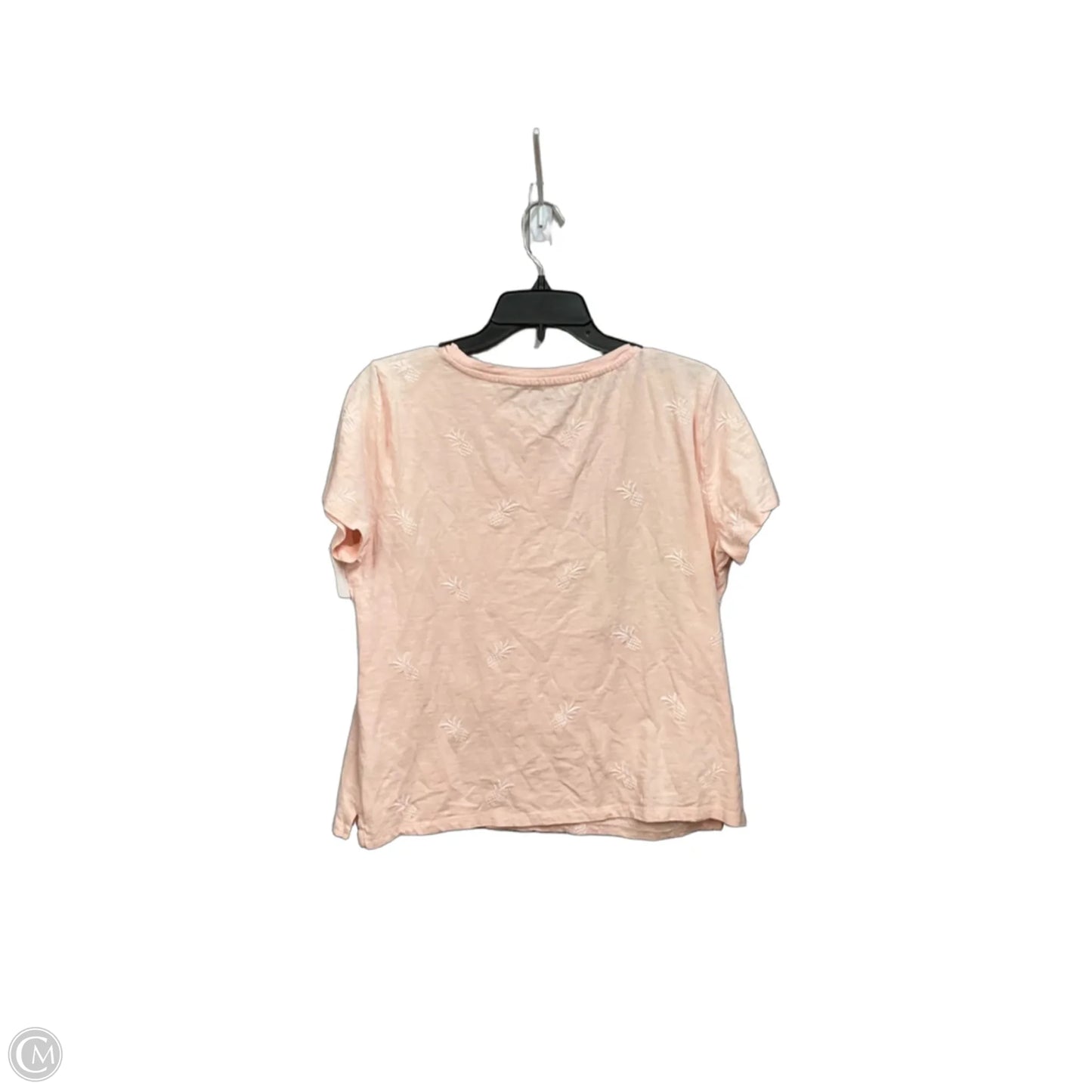 Top Short Sleeve By Talbots In Pink, Size: Lp