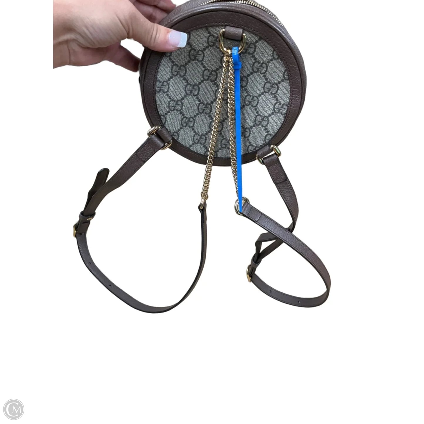 Backpack Luxury Designer By Gucci, Size: Small