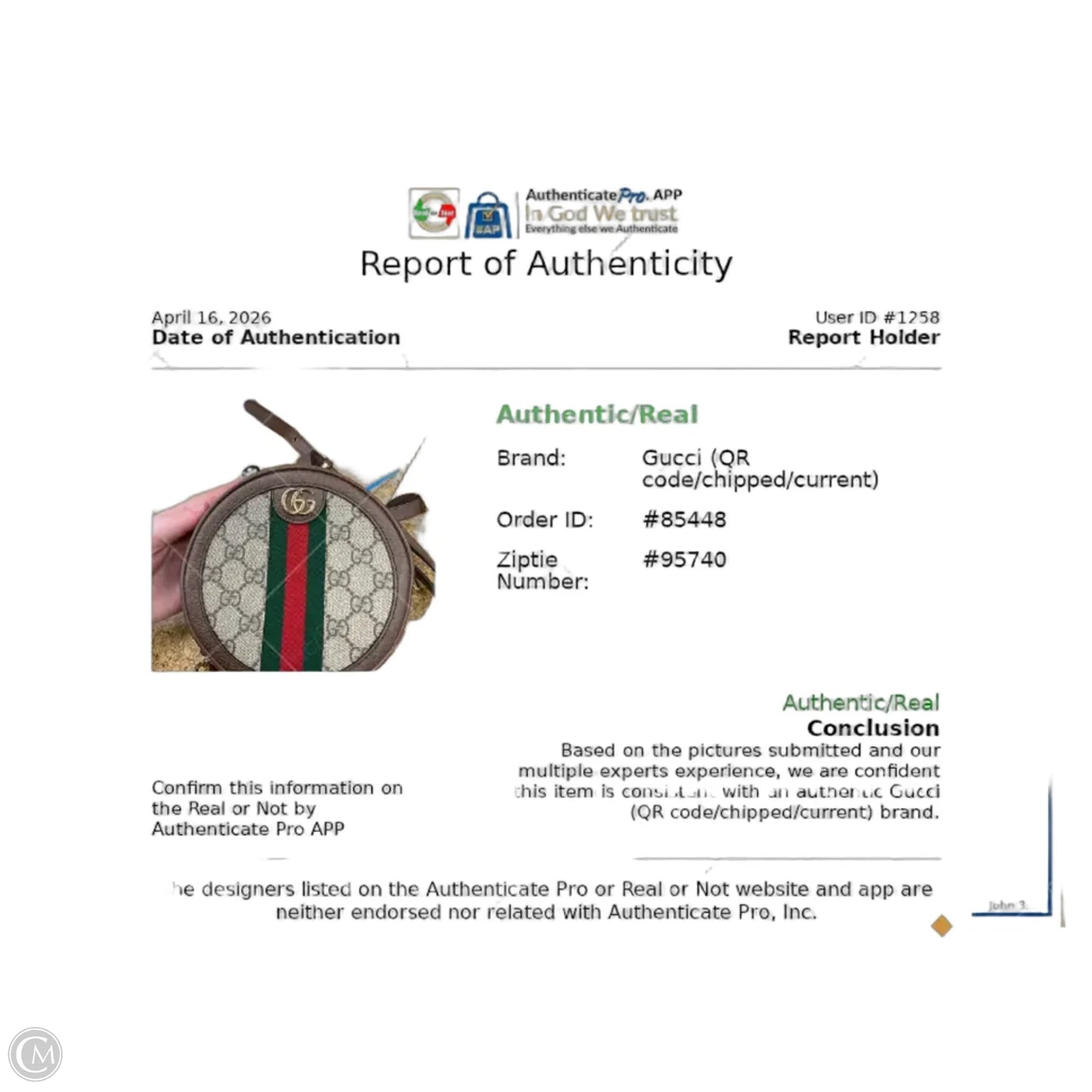 Backpack Luxury Designer By Gucci, Size: Small