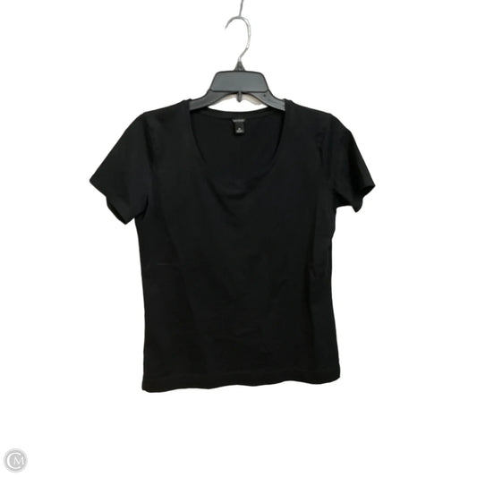 Top Short Sleeve Basic By Ann Taylor In Black, Size: M