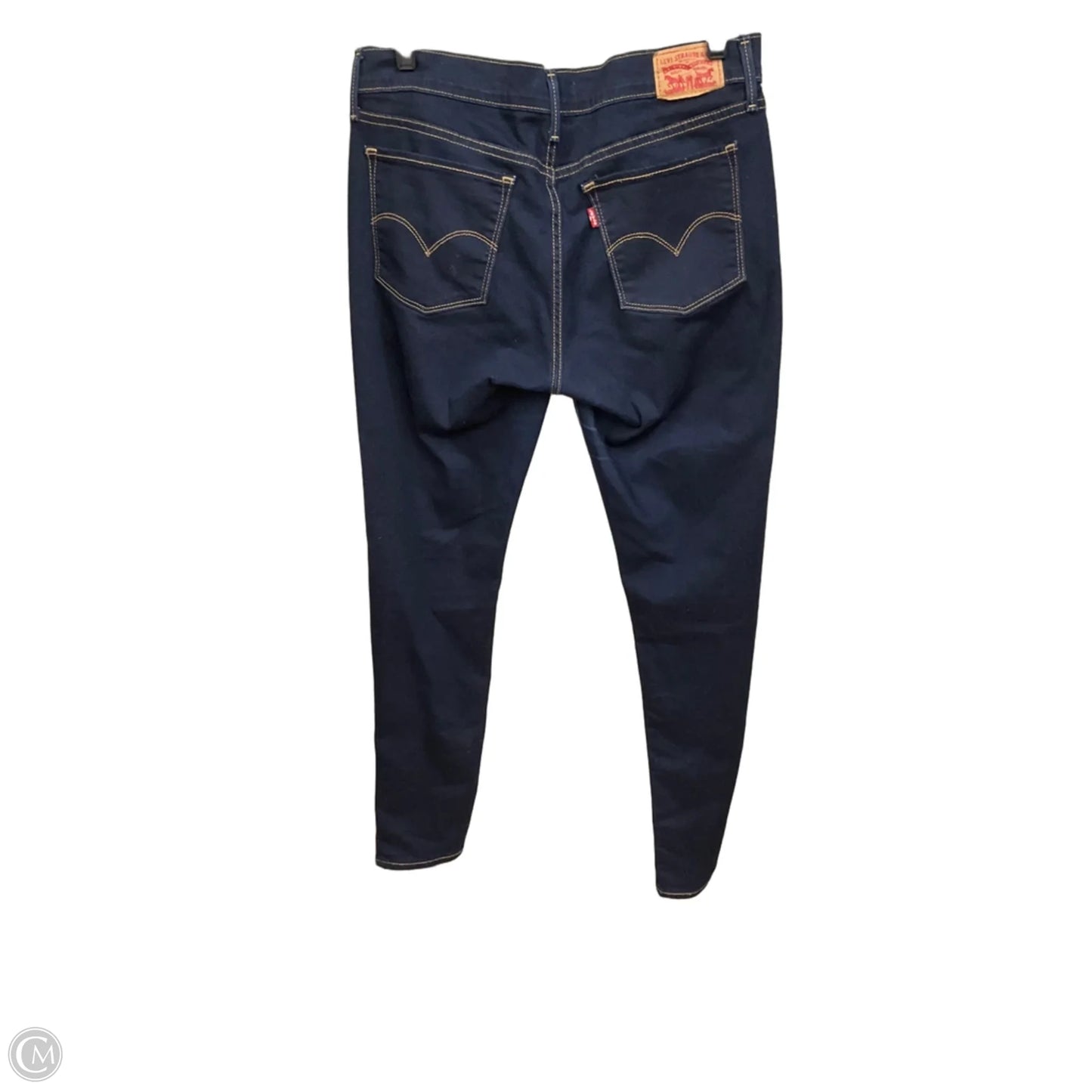 Jeans Skinny By Levis In Blue Denim, Size: 14