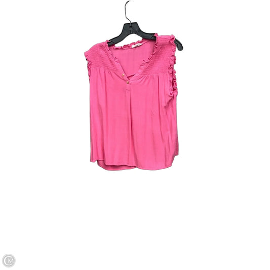 Top Sleeveless By Mine In Pink, Size: L