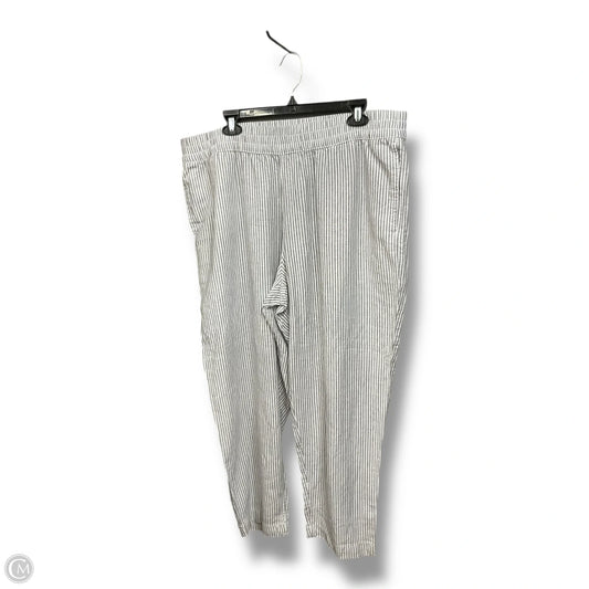 Pants Linen By Old Navy In Striped Pattern, Size: Xl