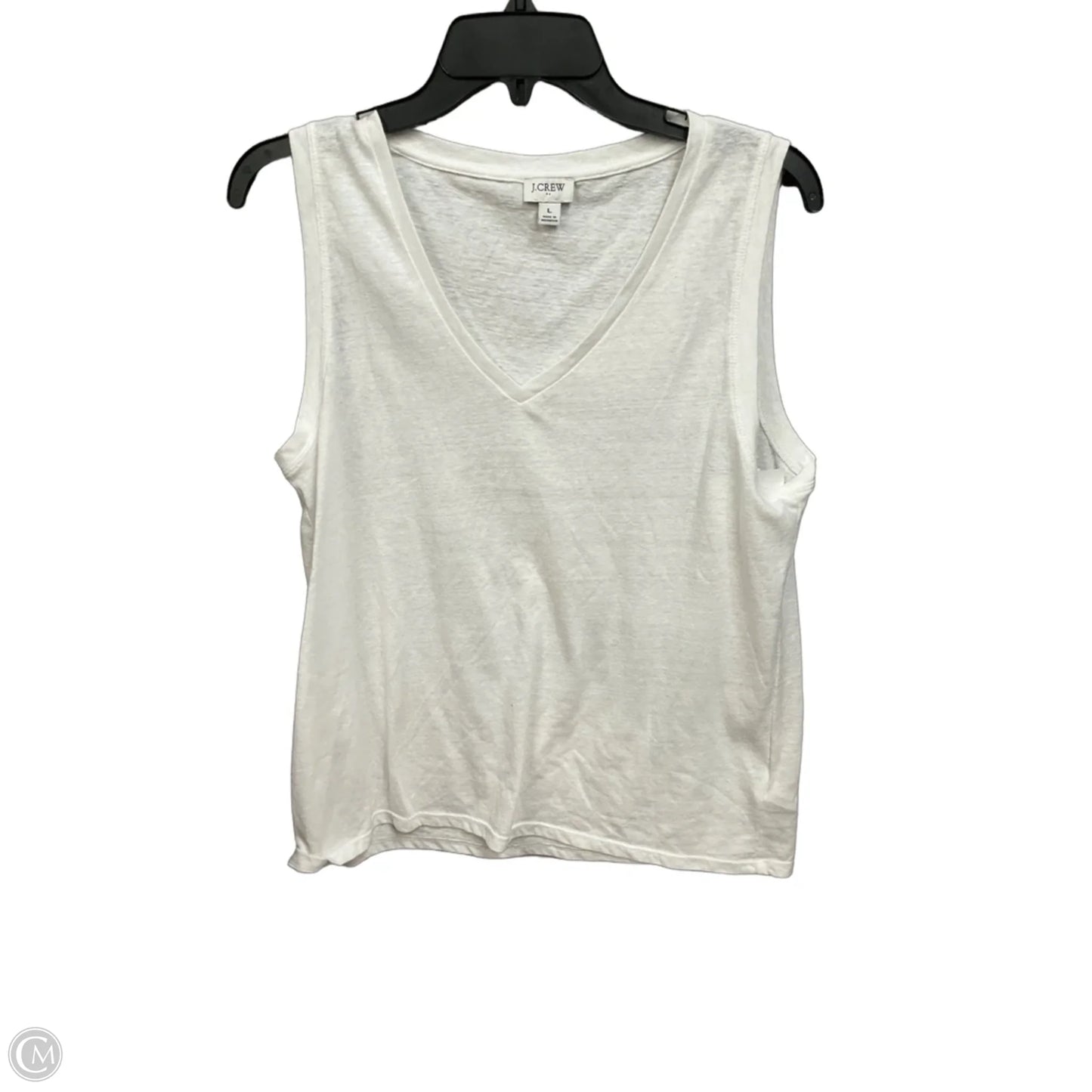 Tank Top By J. Crew In White, Size: L