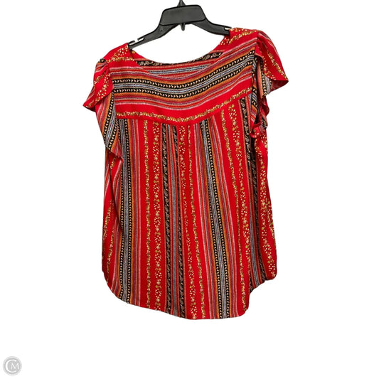 Top Sleeveless By Loft In Multi-colored, Size: L