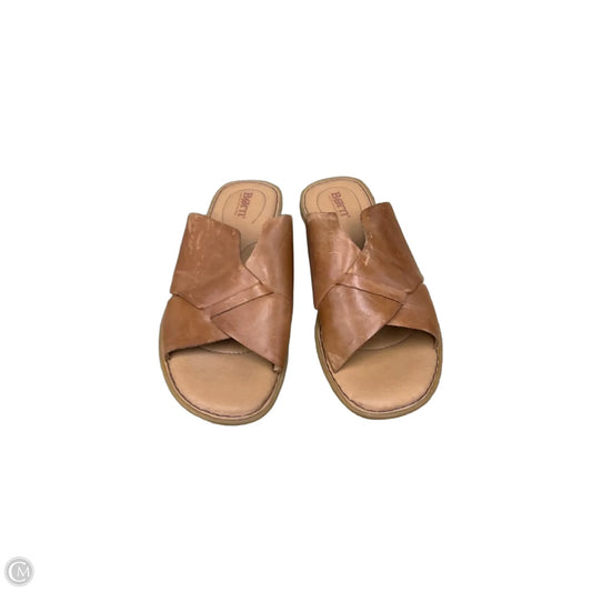 Sandals Flats By Born In Brown, Size: 10