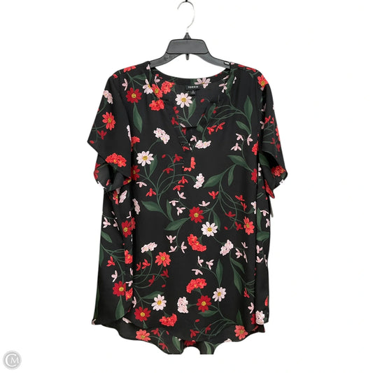 Blouse Short Sleeve By Torrid In Floral Print, Size: 3x