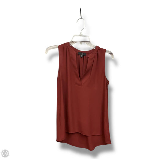 Blouse Sleeveless By J. Crew In Red, Size: Xs
